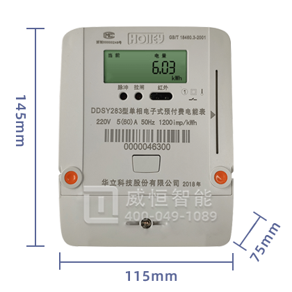 华立单相电表DDSY283